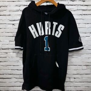 Pro Standard Philadelphia Eagles Short Sleeve Hoodie Jalen Hurts Men's Size L